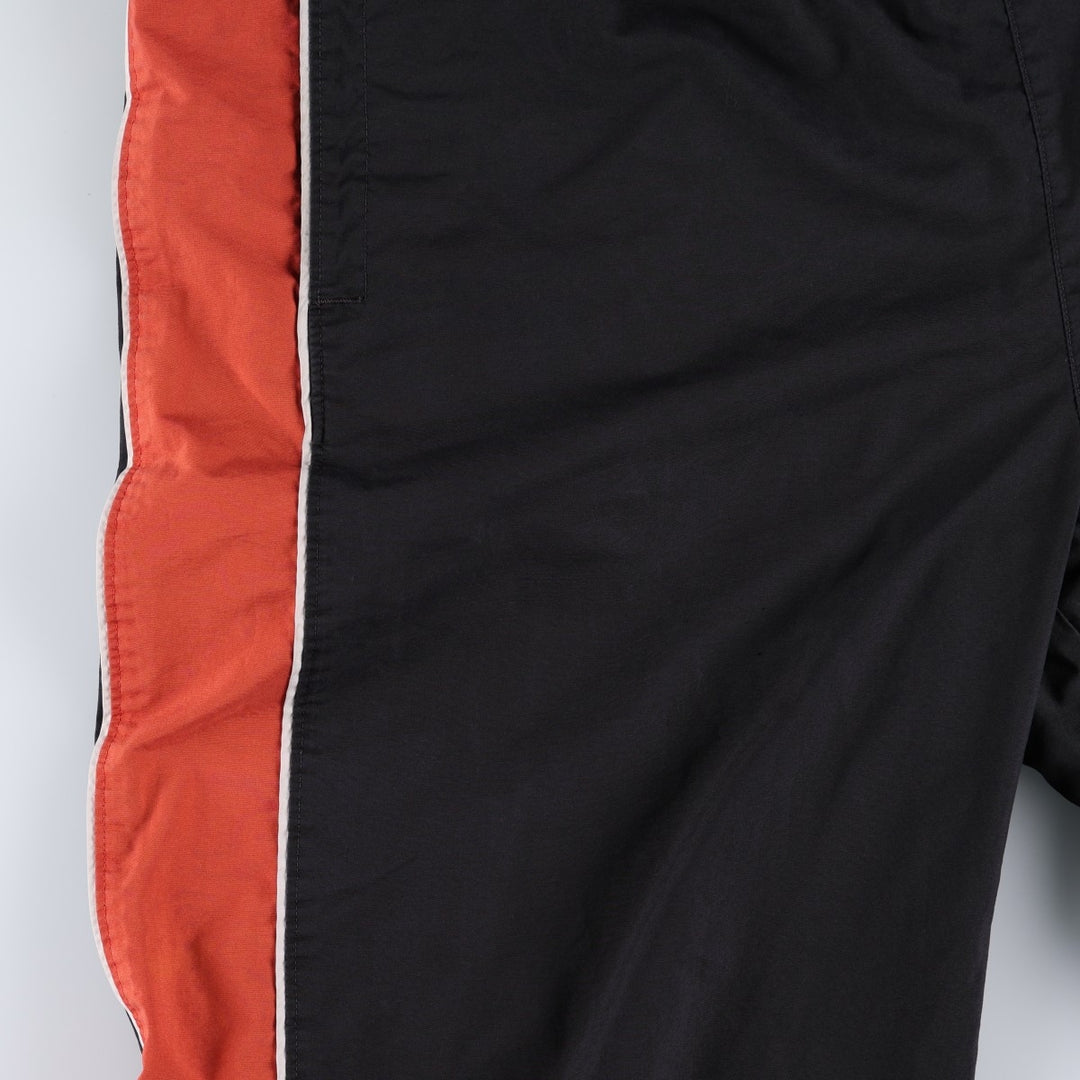 00'S Nike Warm-up Pants, Nylon Pants, Rustling Pants, Men's XL Size polyester black type Vintage Second Hand