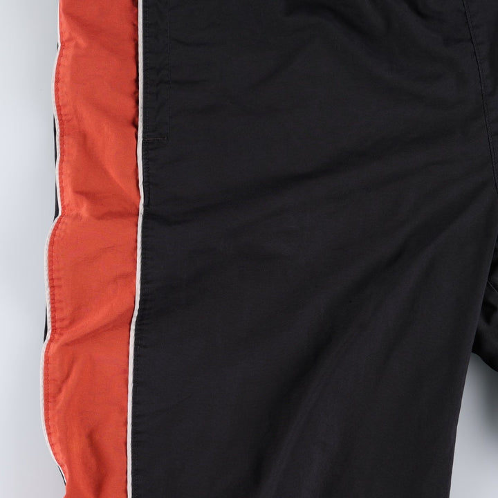 00'S Nike Warm-up Pants, Nylon Pants, Rustling Pants, Men's XL Size polyester black type Vintage Second Hand