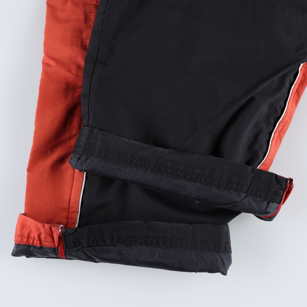 00'S Nike Warm-up Pants, Nylon Pants, Rustling Pants, Men's XL Size polyester black type Vintage Second Hand