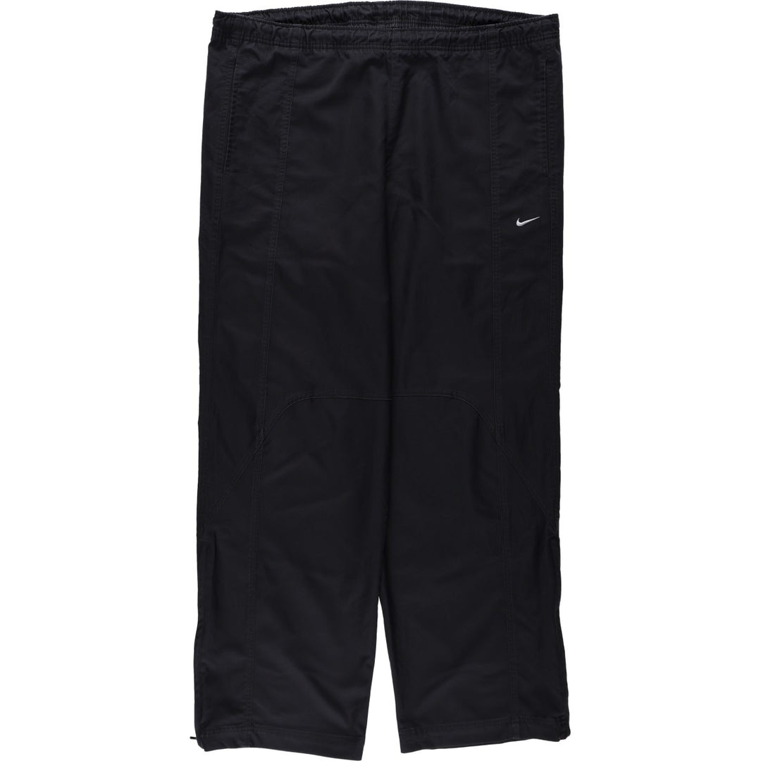 00'S Nike Warm-up Pants, Nylon Pants, Rustling Pants, Men's Size L polyester black type Vintage Second Hand