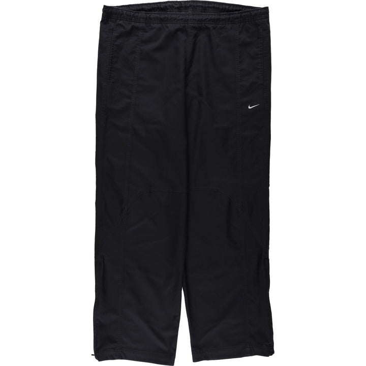 00'S Nike Warm-up Pants, Nylon Pants, Rustling Pants, Men's Size L polyester black type Vintage Second Hand