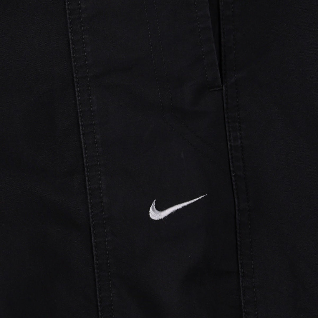 00'S Nike Warm-up Pants, Nylon Pants, Rustling Pants, Men's Size L polyester black type Vintage Second Hand