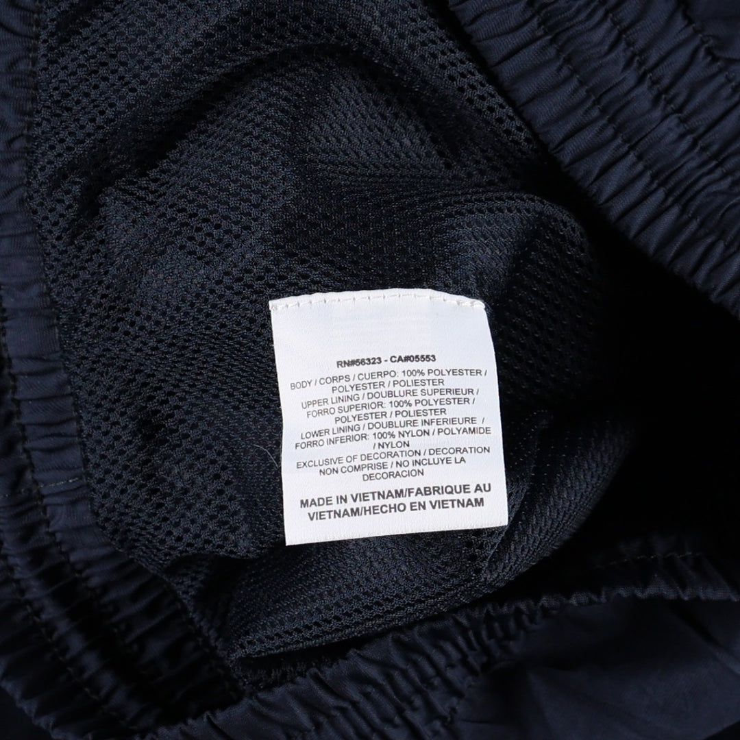 Nike warm-up pants, nylon pants, crinkle pants, men's size M polyester navy blue type Vintage Second Hand