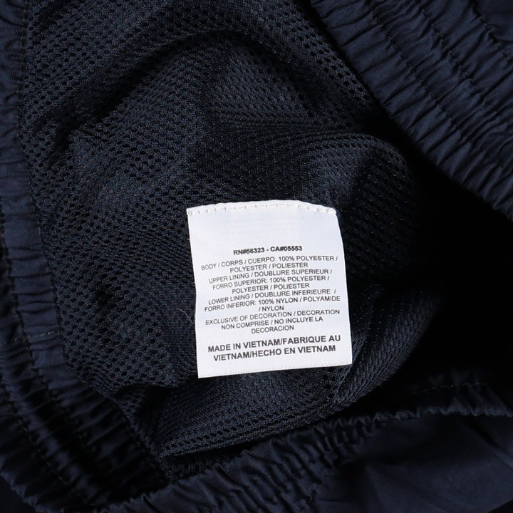 Nike warm-up pants, nylon pants, crinkle pants, men's size M polyester navy blue type Vintage Second Hand