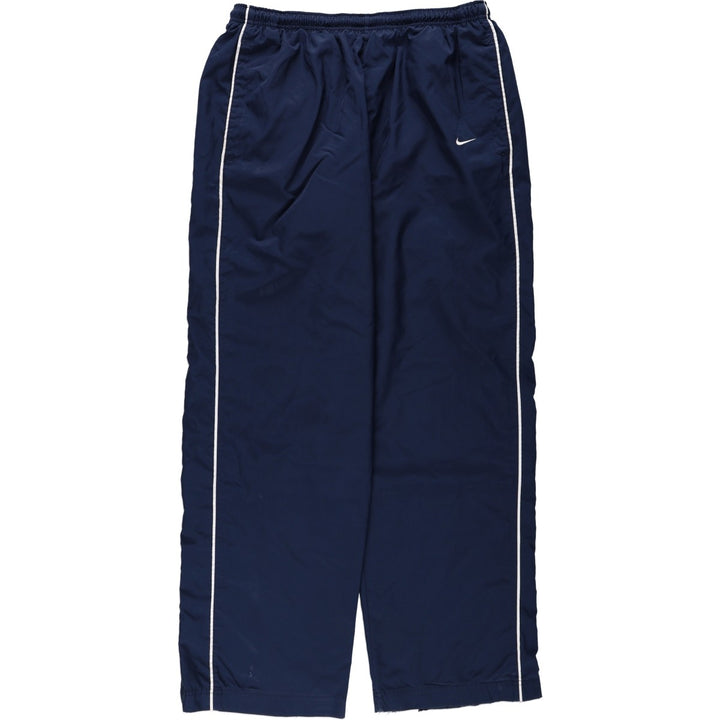 Nike NIKE Warm-up pants, nylon pants, rustling pants, men's size L polyester navy blue type Vintage Second Hand