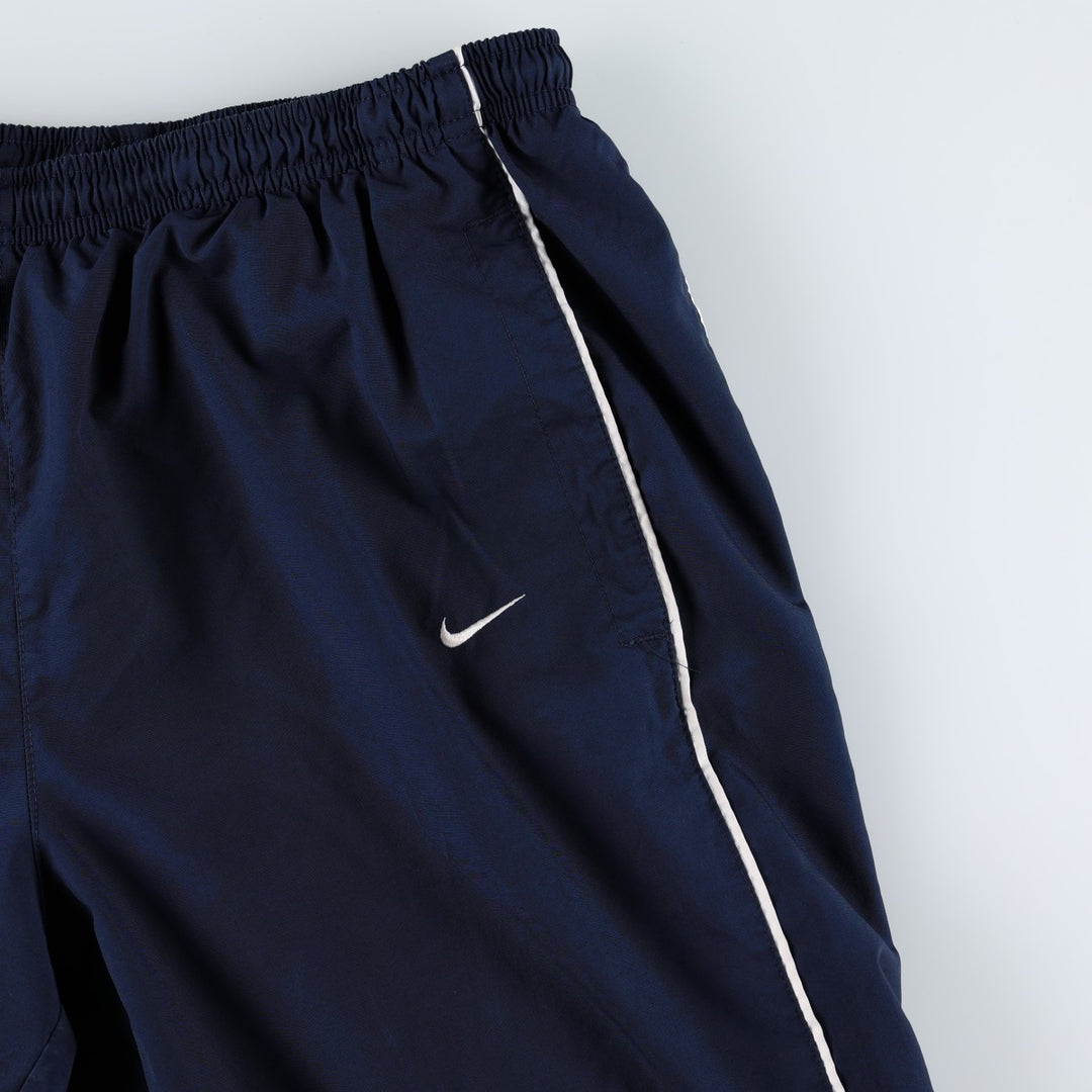 Nike NIKE Warm-up pants, nylon pants, rustling pants, men's size L polyester navy blue type Vintage Second Hand