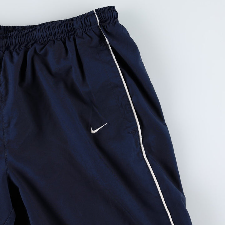 Nike NIKE Warm-up pants, nylon pants, rustling pants, men's size L polyester navy blue type Vintage Second Hand