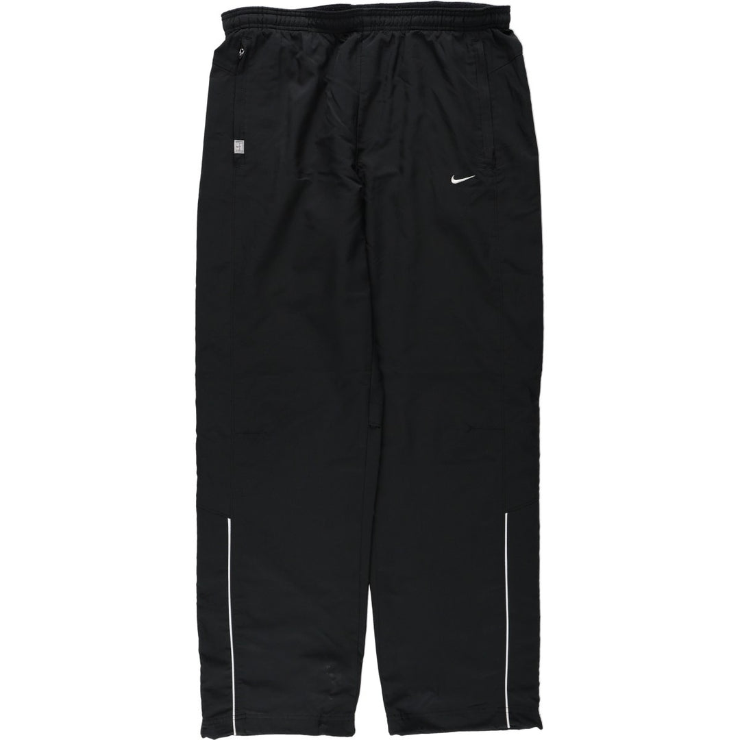 Nike Fit Dry Warm-Up Nylon Pants (Men's Size M) polyester black type Vintage Second Hand