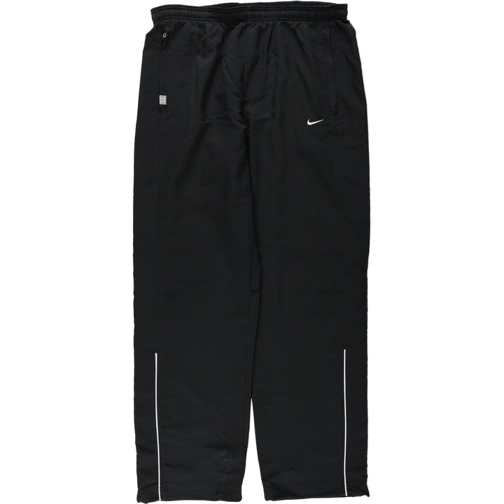 Nike Fit Dry Warm-Up Nylon Pants (Men's Size M) polyester black type Vintage Second Hand