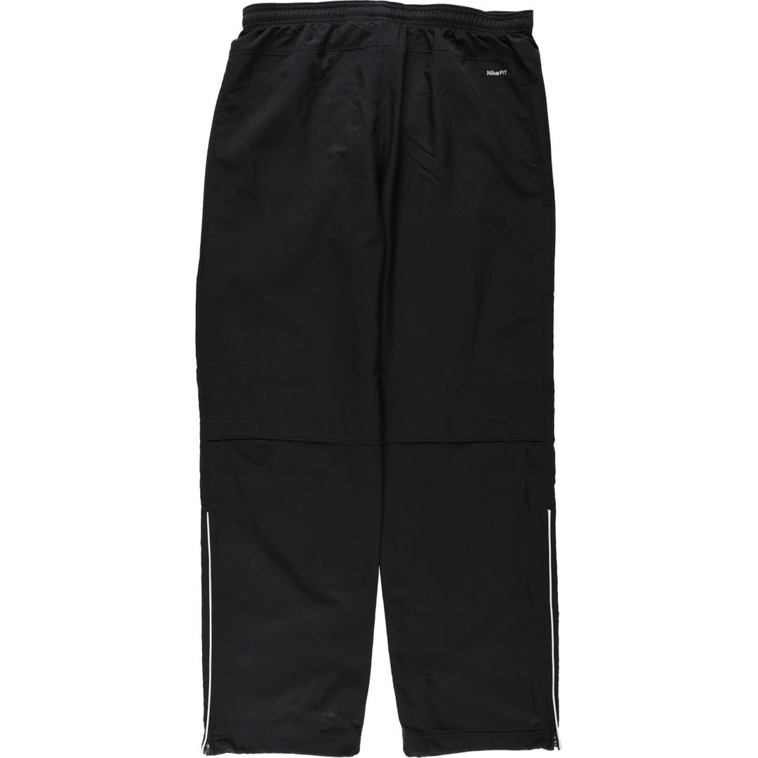 Nike Fit Dry Warm-Up Nylon Pants (Men's Size M) polyester black type Vintage Second Hand