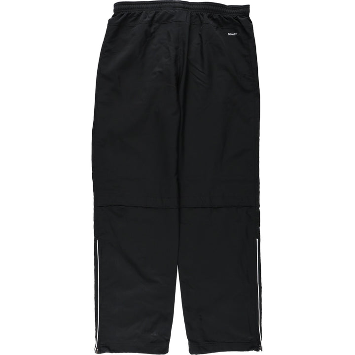 Nike Fit Dry Warm-Up Nylon Pants (Men's Size M) polyester black type Vintage Second Hand