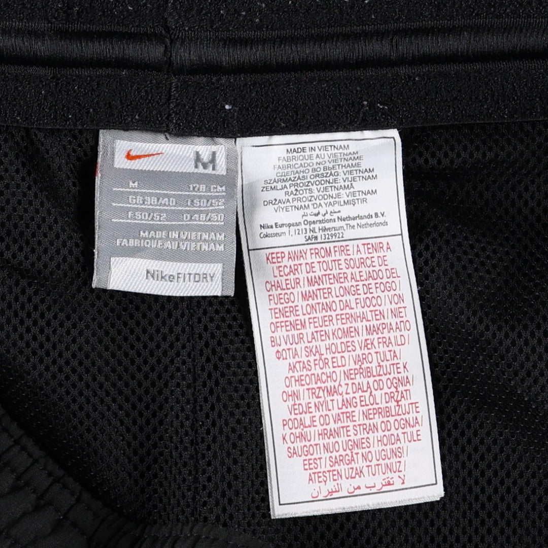 Nike Fit Dry Warm-Up Nylon Pants (Men's Size M) polyester black type Vintage Second Hand