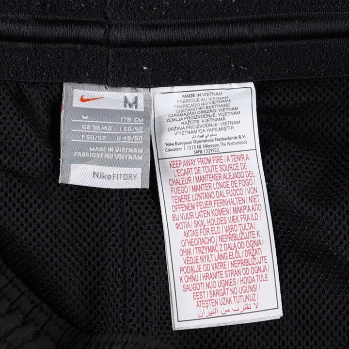 Nike Fit Dry Warm-Up Nylon Pants (Men's Size M) polyester black type Vintage Second Hand
