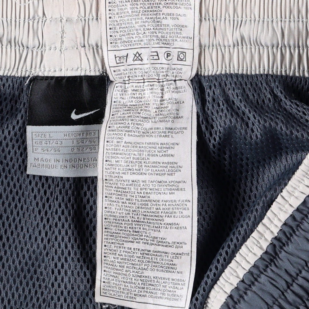 Nike NIKE Warm-up pants, nylon pants, rustling pants, men's size L polyester gray type Vintage Second Hand