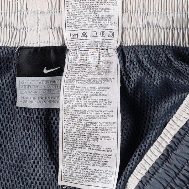 Nike NIKE Warm-up pants, nylon pants, rustling pants, men's size L polyester gray type Vintage Second Hand