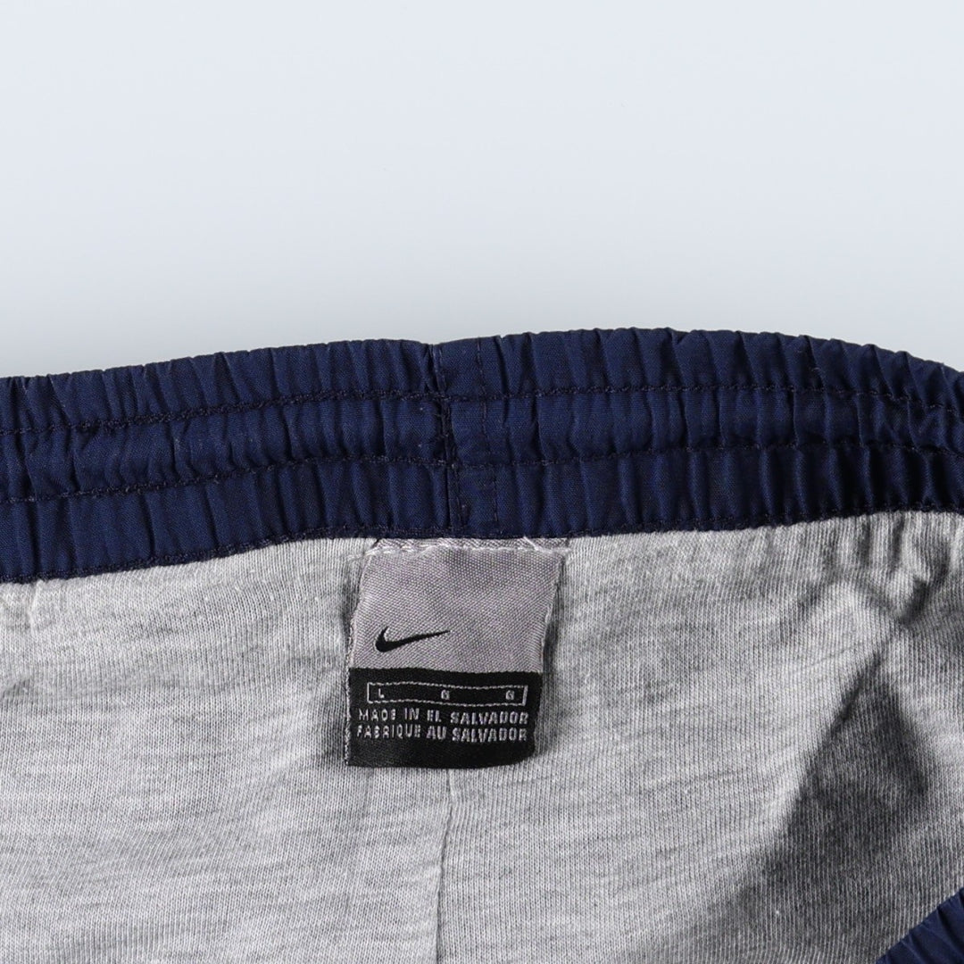 Nike NIKE Warm-up pants, nylon pants, rustling pants, men's size L polyester navy blue type Vintage Second Hand