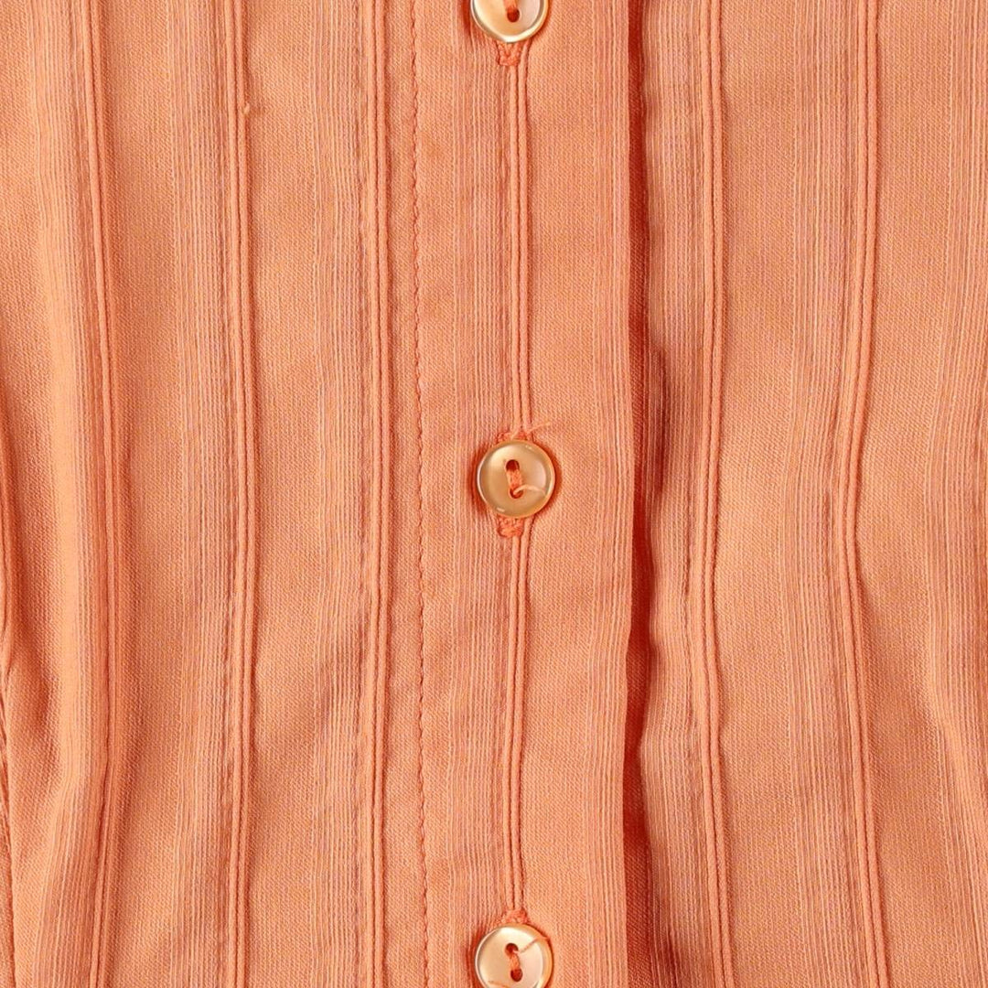 raxevsky Long-Sleeve Striped Shirt, Women's Size S (approx.) cotton orange type Vintage Second Hand