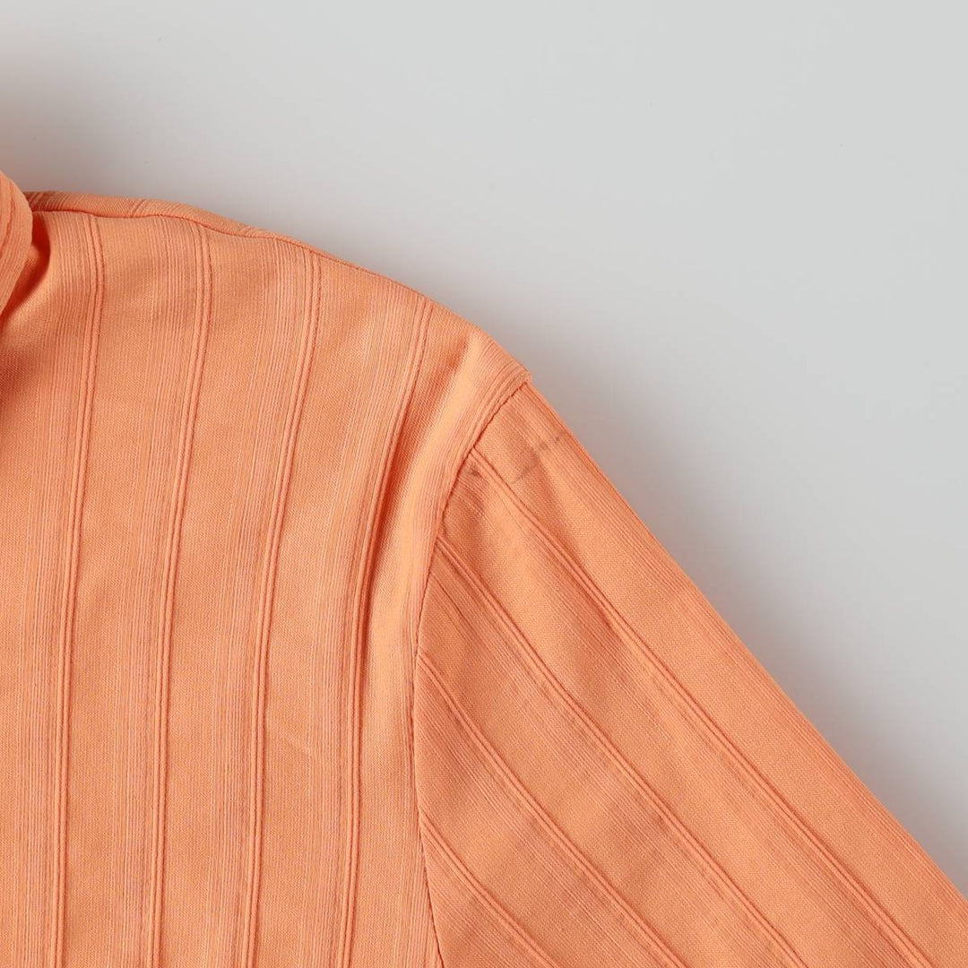 raxevsky Long-Sleeve Striped Shirt, Women's Size S (approx.) cotton orange type Vintage Second Hand