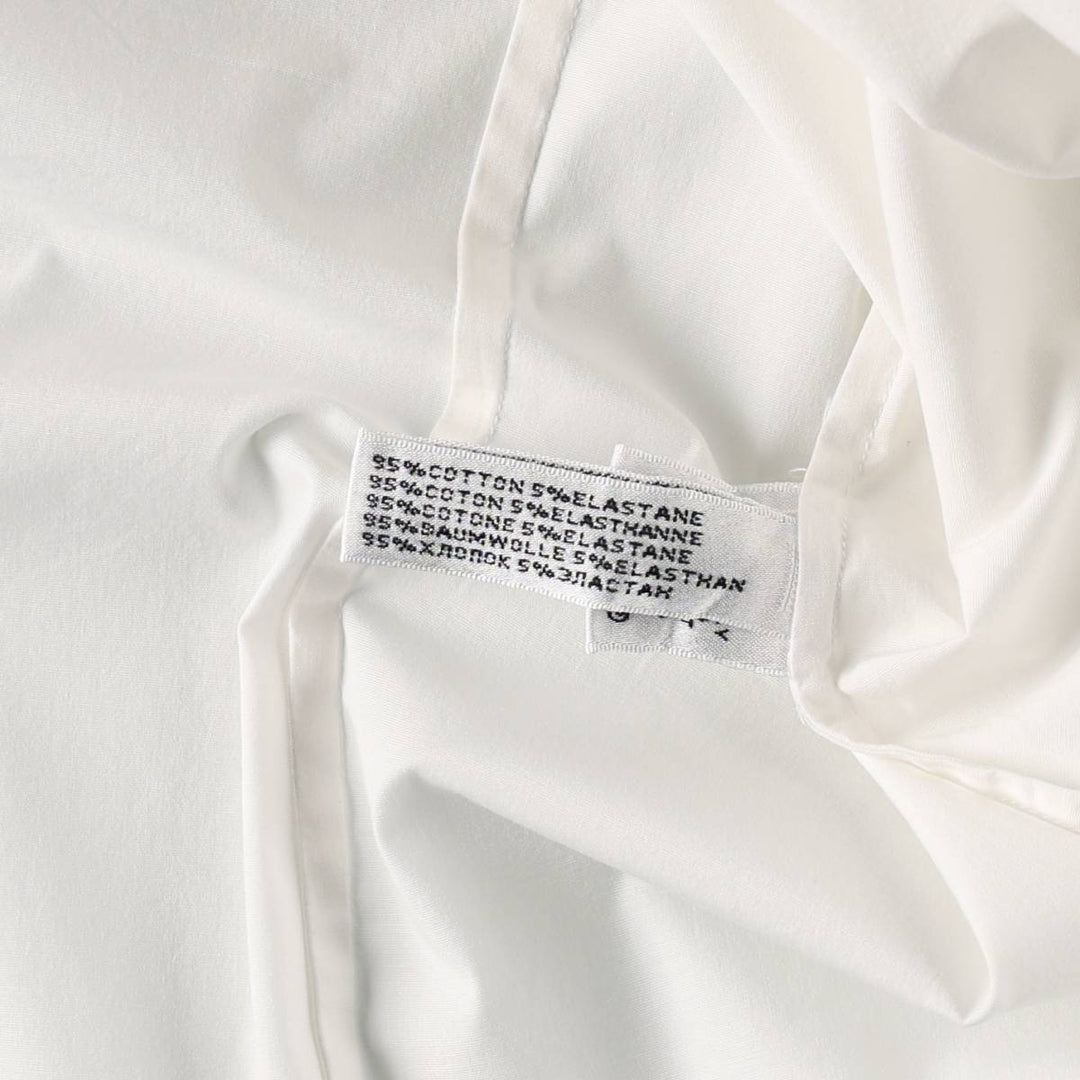 Ralph Lauren SLIM FIT Big Pony Long-Sleeve Cotton Shirt (Women's Size XL) cotton white type Vintage Second Hand