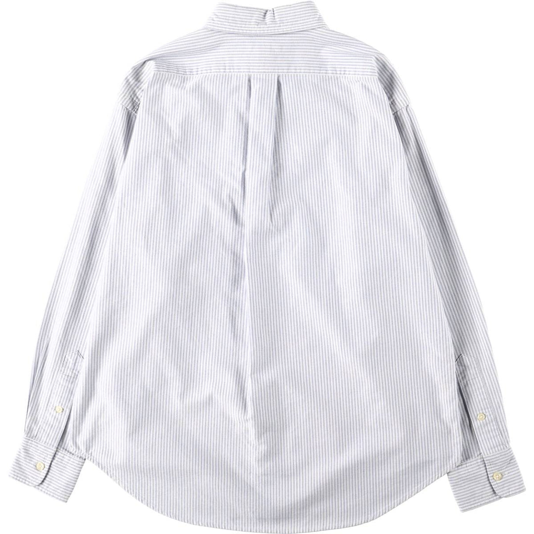Ralph Lauren RALPH LAUREN SPORT Long-Sleeve Button-Down Striped Shirt, Women's Size L (approx.) cotton white type Vintage Second Hand