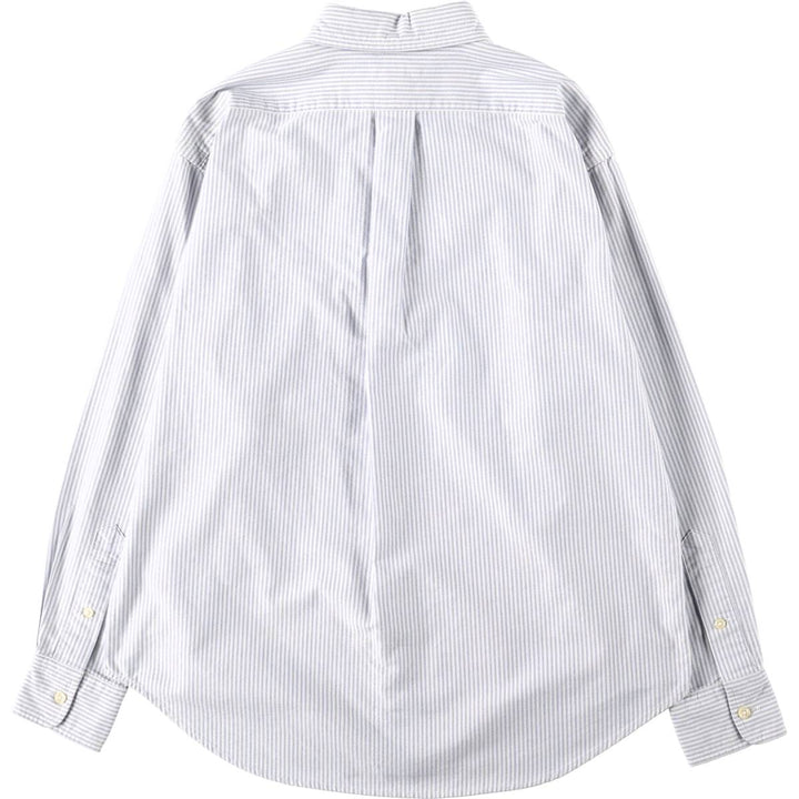 Ralph Lauren RALPH LAUREN SPORT Long-Sleeve Button-Down Striped Shirt, Women's Size L (approx.) cotton white type Vintage Second Hand