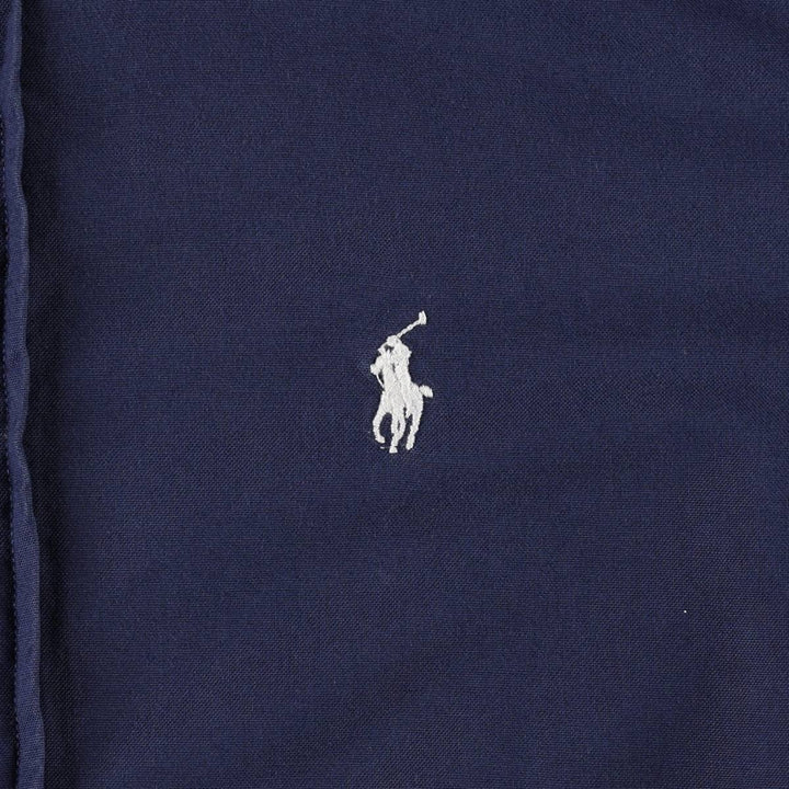 Ralph Lauren SLIM FIT Long-Sleeve Button-Down Shirt (Women's Size S) cotton navy blue type Vintage Second Hand
