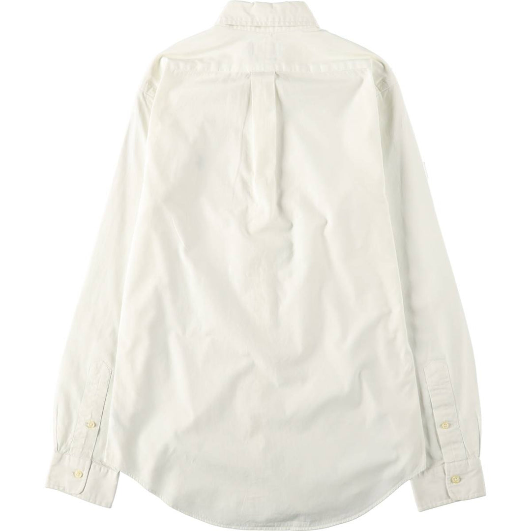 Ralph Lauren POLO RALPH LAUREN CUSTOM FIT Long-Sleeve Button-Down Shirt, Men's Size XS (approx.) cotton white type Vintage Second Hand