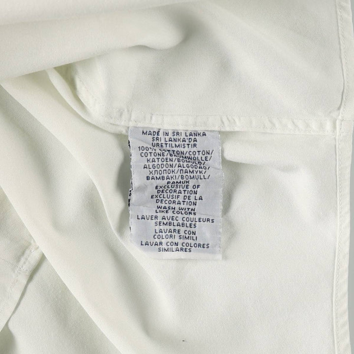 Ralph Lauren POLO RALPH LAUREN CUSTOM FIT Long-Sleeve Button-Down Shirt, Men's Size XS (approx.) cotton white type Vintage Second Hand