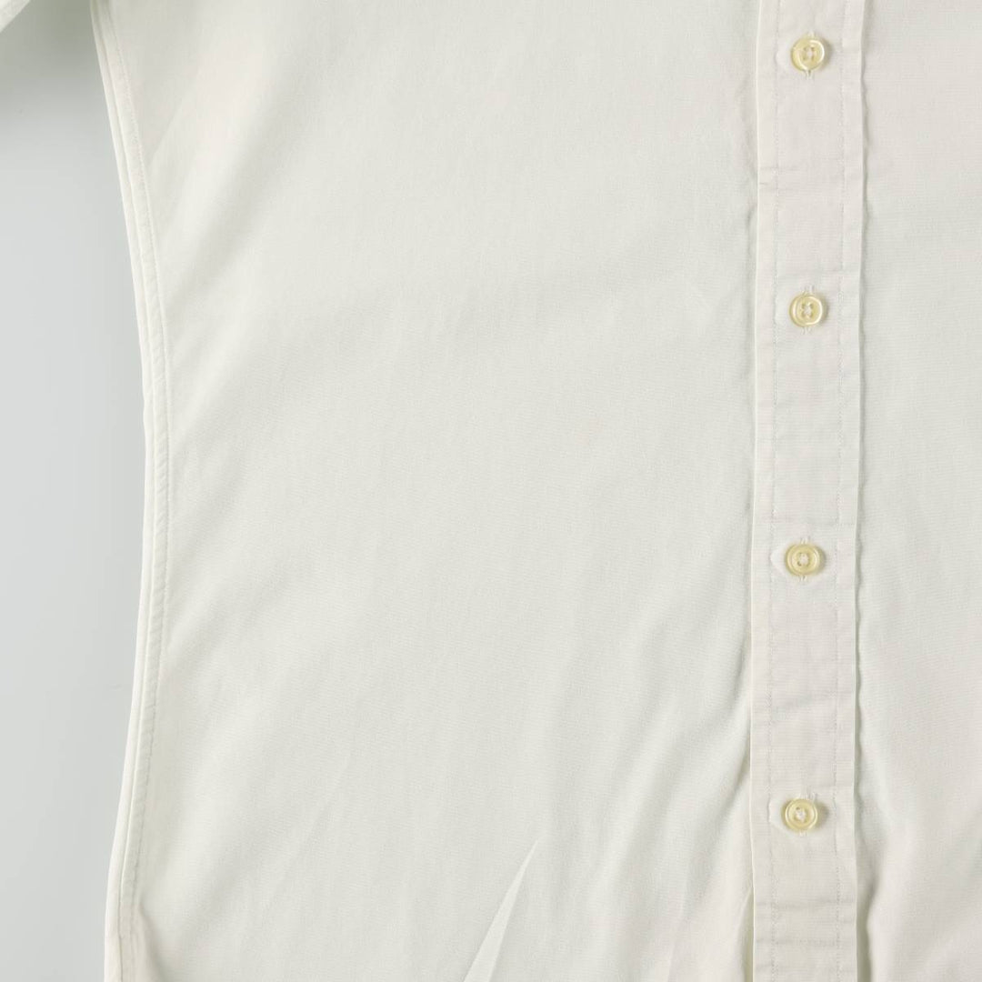 Ralph Lauren POLO RALPH LAUREN CUSTOM FIT Long-Sleeve Button-Down Shirt, Men's Size XS (approx.) cotton white type Vintage Second Hand