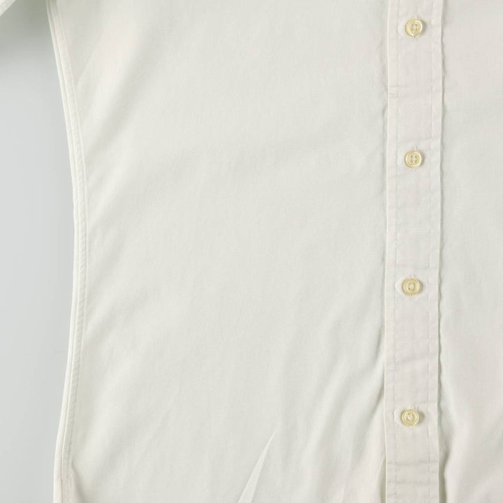 Ralph Lauren POLO RALPH LAUREN CUSTOM FIT Long-Sleeve Button-Down Shirt, Men's Size XS (approx.) cotton white type Vintage Second Hand