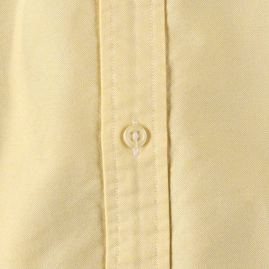 Ralph Lauren CLASSIC FIT Long-Sleeve Button-Down Shirt, Women's Size L (approx.) cotton lemon yellow Vintage Second Hand