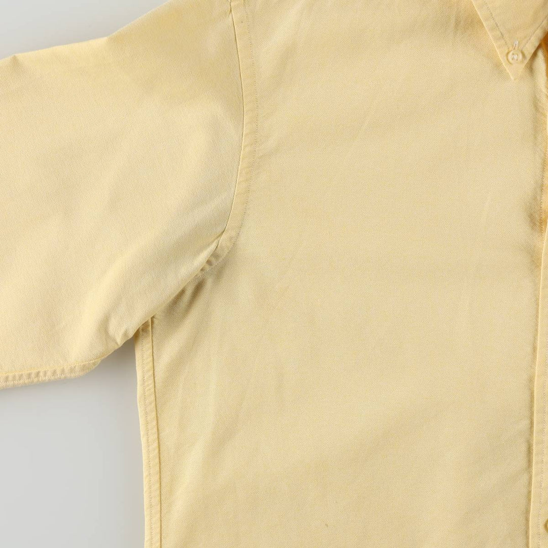 Ralph Lauren CLASSIC FIT Long-Sleeve Button-Down Shirt, Women's Size L (approx.) cotton lemon yellow Vintage Second Hand