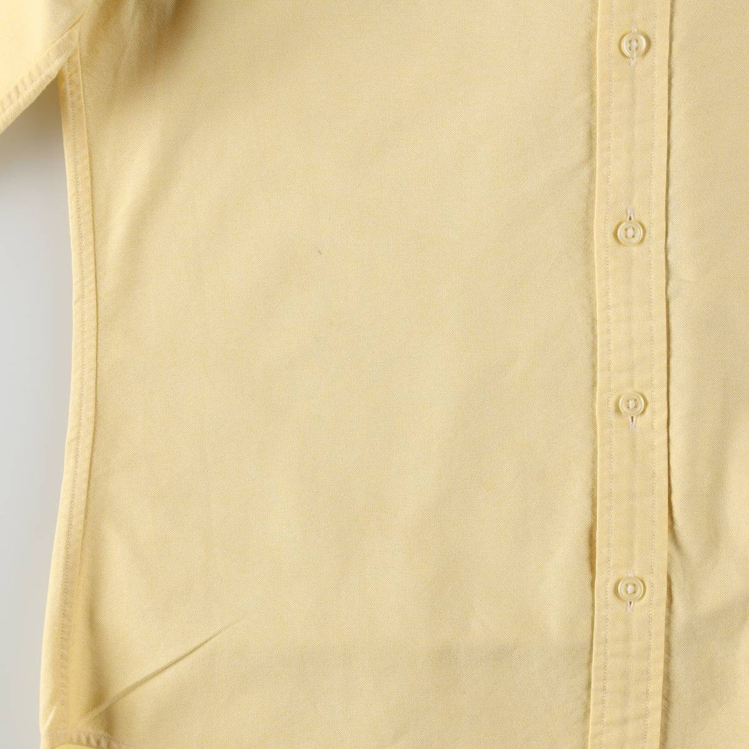 Ralph Lauren CLASSIC FIT Long-Sleeve Button-Down Shirt, Women's Size L (approx.) cotton lemon yellow Vintage Second Hand