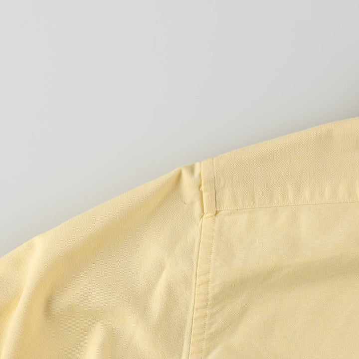 Ralph Lauren CLASSIC FIT Long-Sleeve Button-Down Shirt, Women's Size L (approx.) cotton lemon yellow Vintage Second Hand
