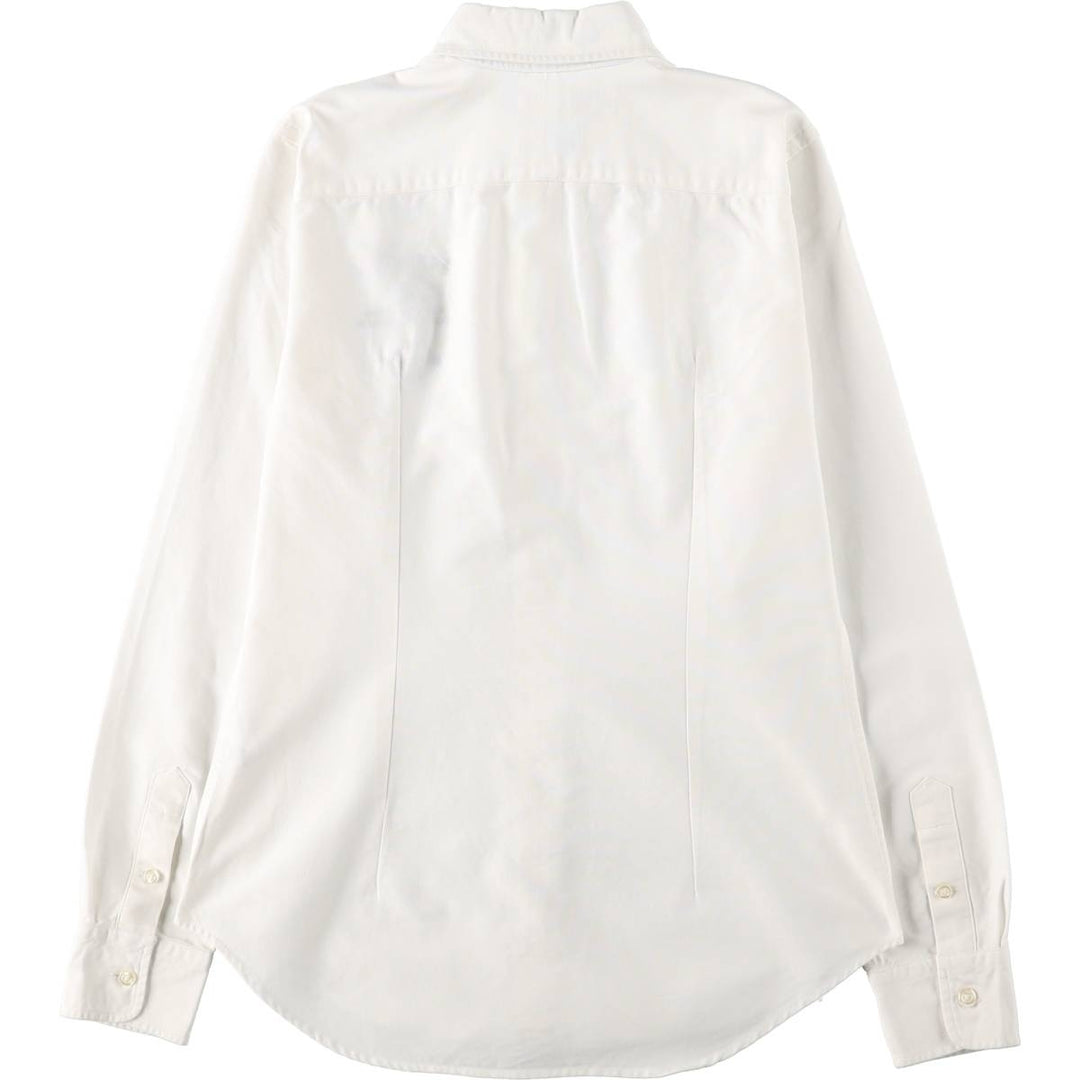 Ralph Lauren SLIM FIT Long-Sleeve Button-Down Shirt, Women's Size M (approx.) cotton white type Vintage Second Hand