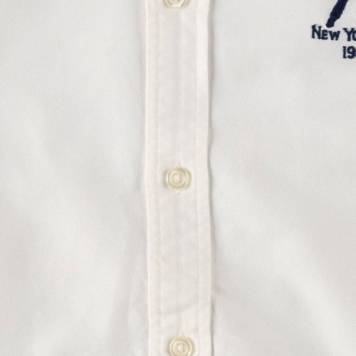 Ralph Lauren SLIM FIT Long-Sleeve Button-Down Shirt, Women's Size M (approx.) cotton white type Vintage Second Hand