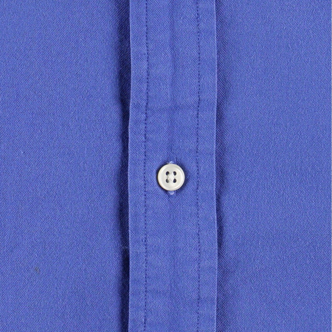 Ralph Lauren CUSTOM FIT short sleeve button down shirt, men's size S cotton blue type Vintage Second Hand