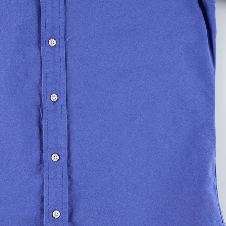 Ralph Lauren CUSTOM FIT short sleeve button down shirt, men's size S cotton blue type Vintage Second Hand