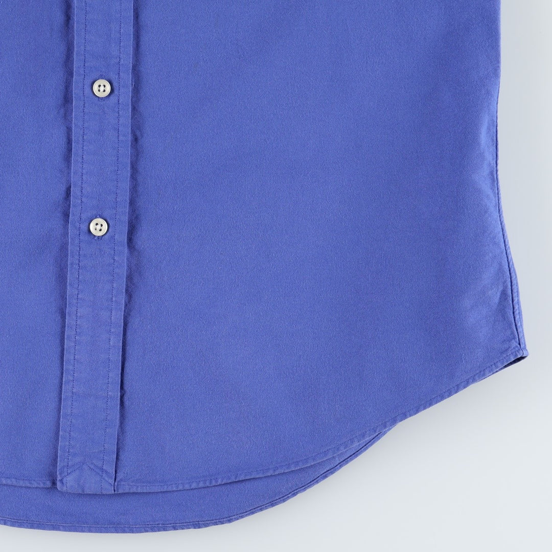 Ralph Lauren CUSTOM FIT short sleeve button down shirt, men's size S cotton blue type Vintage Second Hand