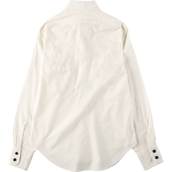 1970'S Levi's long-sleeved shirt, women's size XS equivalent, vintage. unclear white type Vintage Second Hand