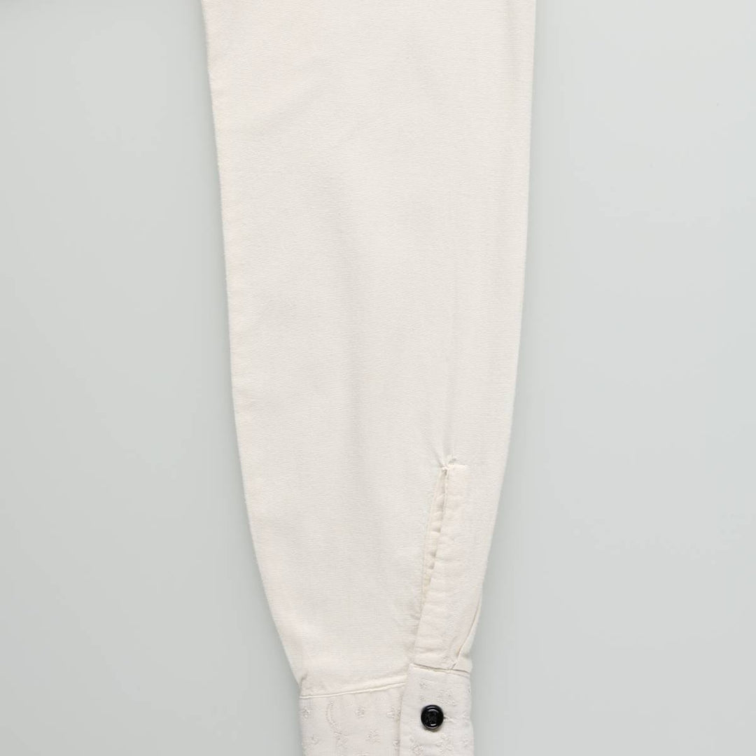 1970'S Levi's long-sleeved shirt, women's size XS equivalent, vintage. unclear white type Vintage Second Hand
