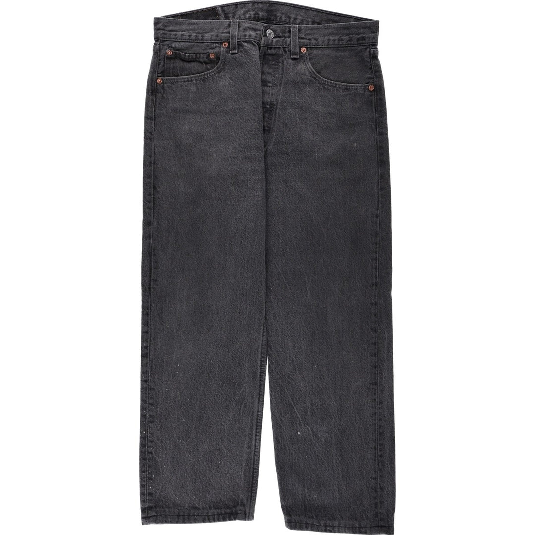 1990'S Levi's 501-0660 Straight Denim Pants, Made in USA, Men's Size W32 (approx.), Vintage cotton gray type Vintage Second Hand