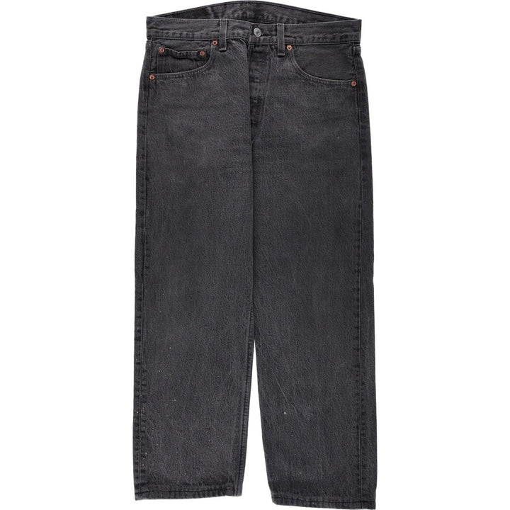 1990'S Levi's 501-0660 Straight Denim Pants, Made in USA, Men's Size W32 (approx.), Vintage cotton gray type Vintage Second Hand