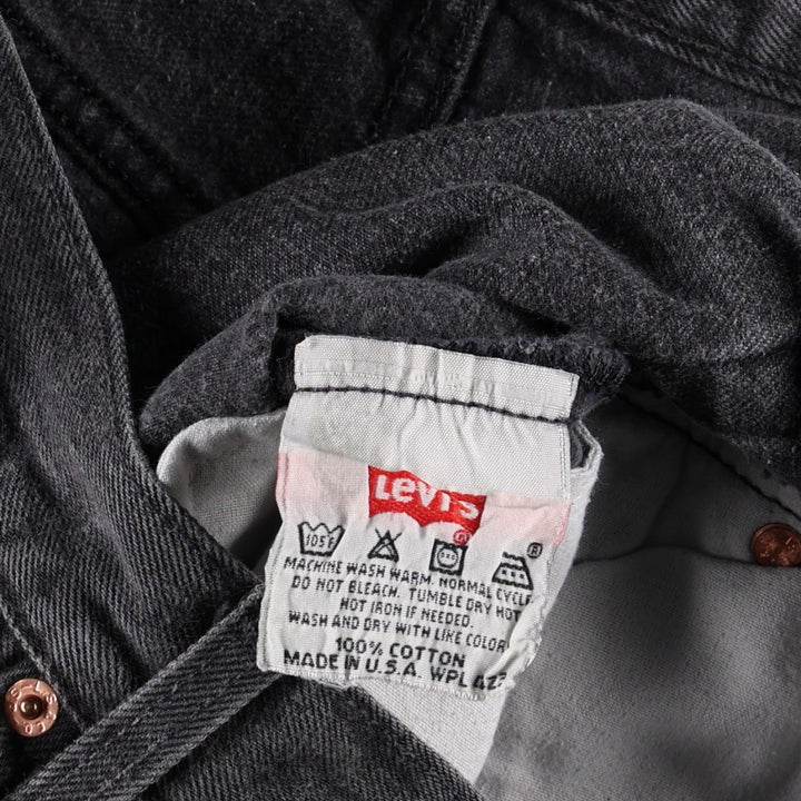 1990'S Levi's 501-0660 Straight Denim Pants, Made in USA, Men's Size W32 (approx.), Vintage cotton gray type Vintage Second Hand