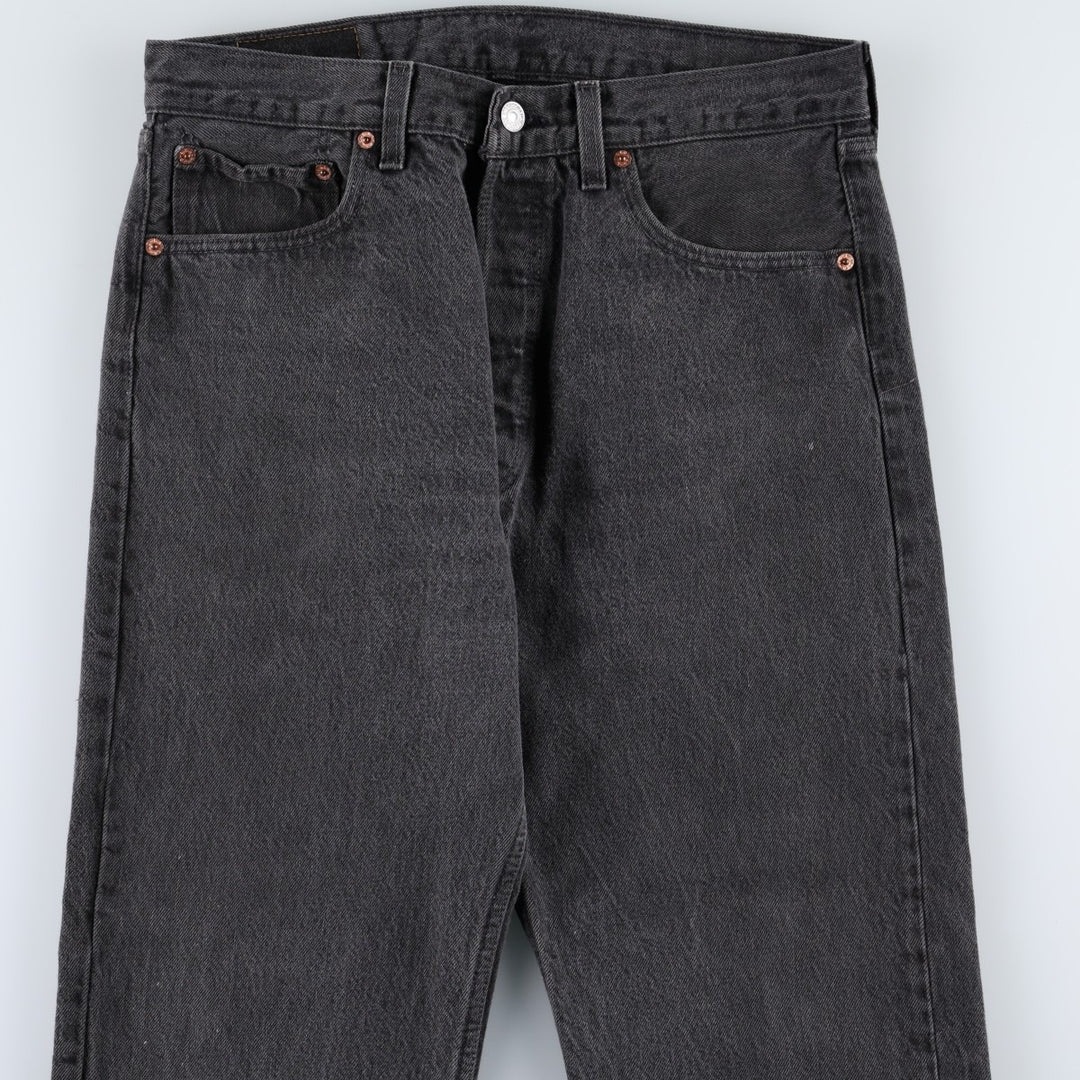 1990'S Levi's 501-0660 Straight Denim Pants, Made in USA, Men's Size W32 (approx.), Vintage cotton gray type Vintage Second Hand