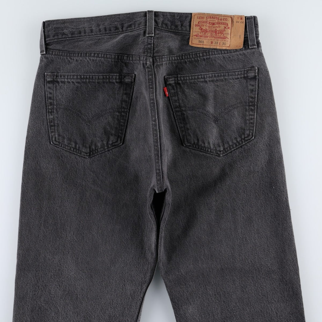 1990'S Levi's 501-0660 Straight Denim Pants, Made in USA, Men's Size W32 (approx.), Vintage cotton gray type Vintage Second Hand