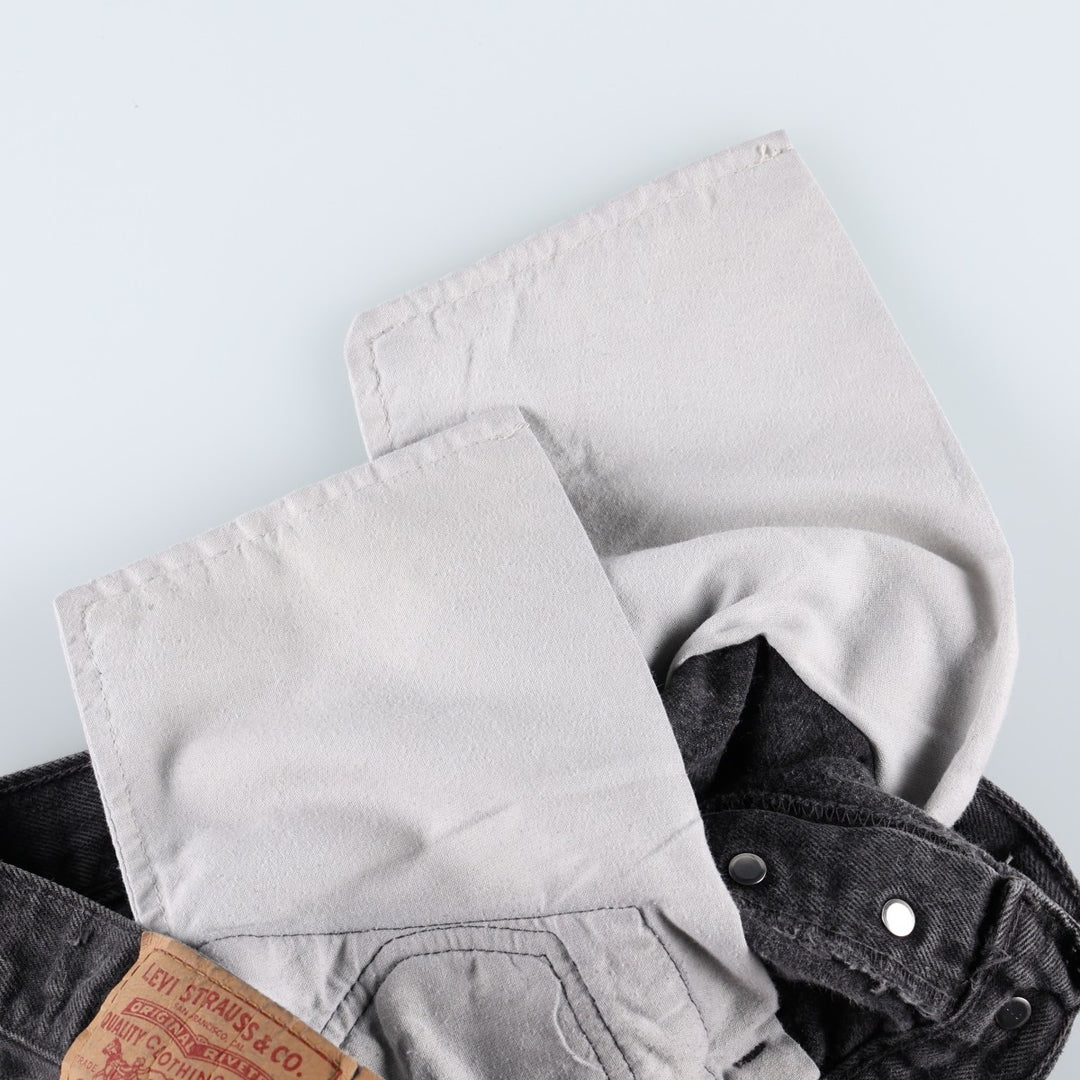 1990'S Levi's 501-0660 Straight Denim Pants, Made in USA, Men's Size W32 (approx.), Vintage cotton gray type Vintage Second Hand