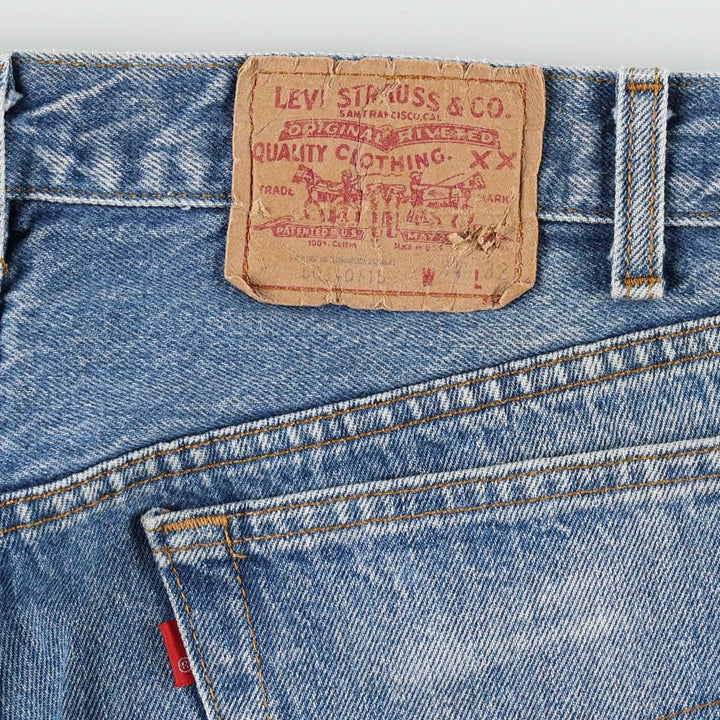80s-90'S Levi's 501-0115 Straight Denim Pants, Made in USA, Men's W32 (approx.), Vintage cotton blue type Vintage Second Hand