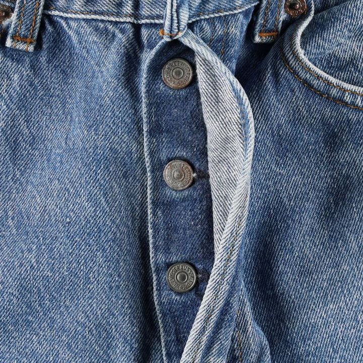 80s-90'S Levi's 501-0115 Straight Denim Pants, Made in USA, Men's W32 (approx.), Vintage cotton blue type Vintage Second Hand
