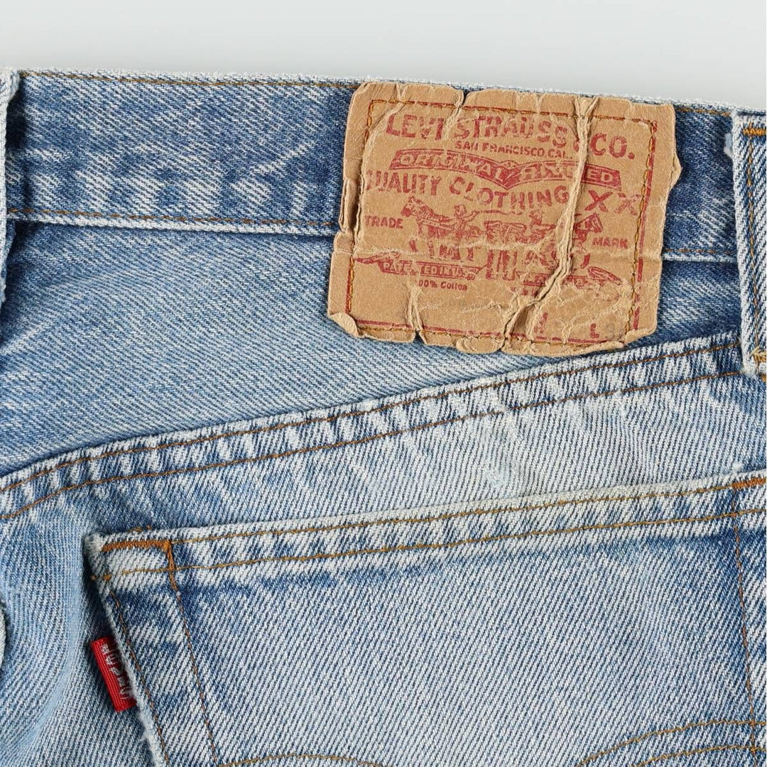 ~90'S Levi's 501 Straight Denim Pants, Men's W30 (approx.), Vintage cotton blue type Vintage Second Hand